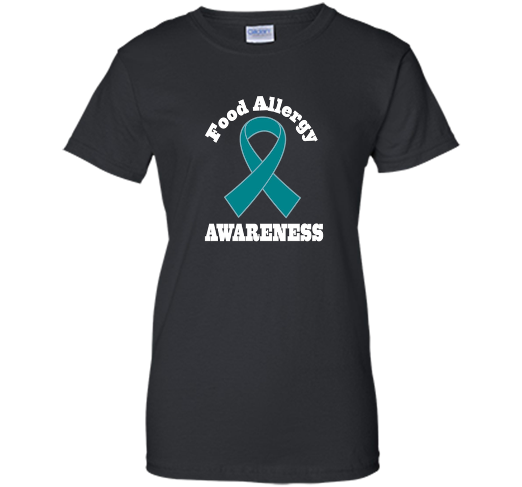 Food Allergy Awareness Teal Ribbon T-shirt