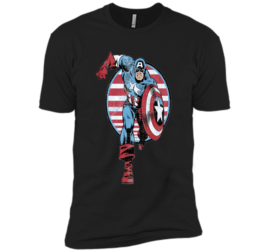 Captain America Charge Graphic T-Shirt