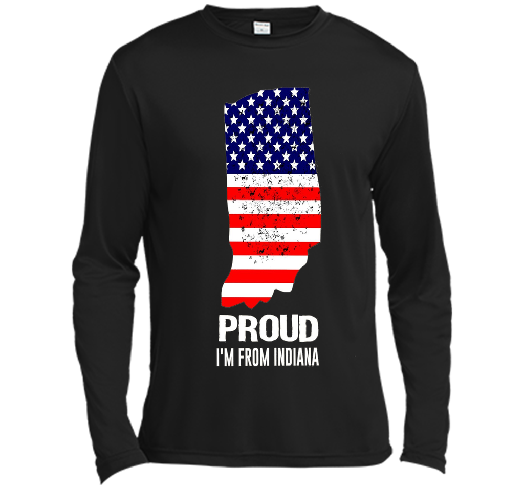 Proud of Indiana-US flag Independence day Tshirt