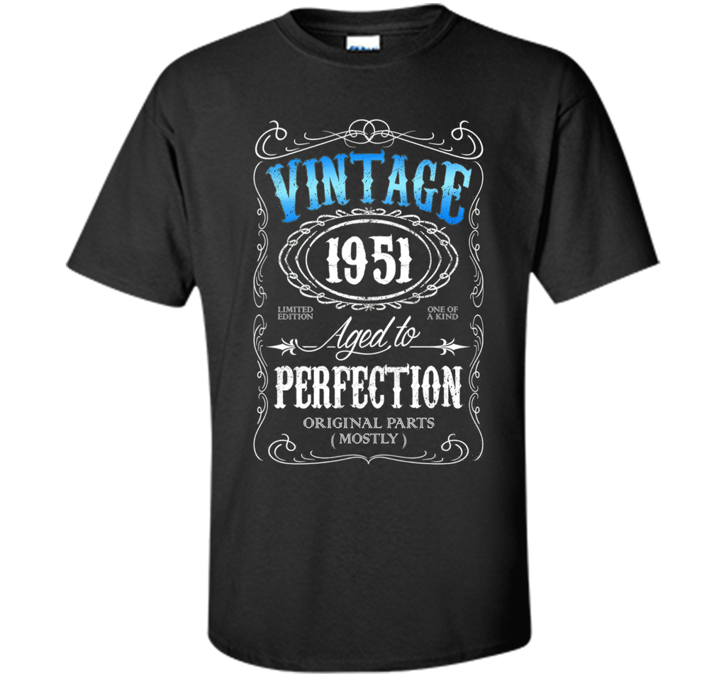 Vintage 1951 aged to perfection 65th birthday gift t shirt