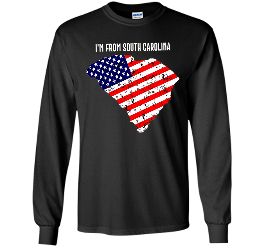 Proud of South Carolina USA flag Independence day Tshirt