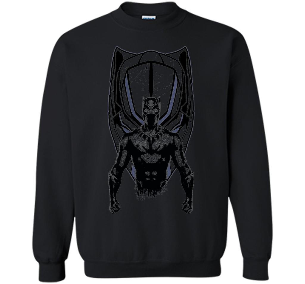 Marvel Black Panther Mask Black Graphic T-Shirt