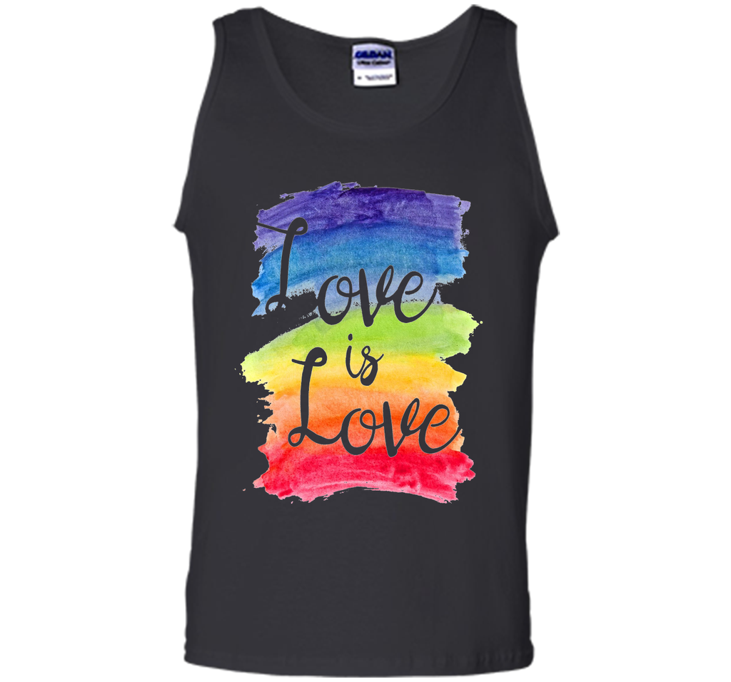 Love, Is Love Rainbow T-shirt, Gay Lesbian Pride Watercolors