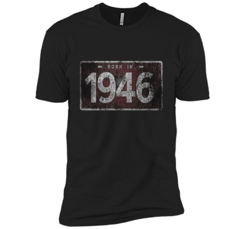 Men's 1946 License Plate 70th Birthday 70 Years Old Funny T-Shirt
