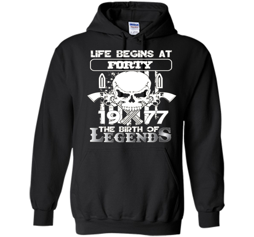 40th Birthday Gifts 1977 The Birth Of Legends T-Shirt t-shirt