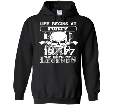 40th Birthday Gifts 1977 The Birth Of Legends T-Shirt t-shirt
