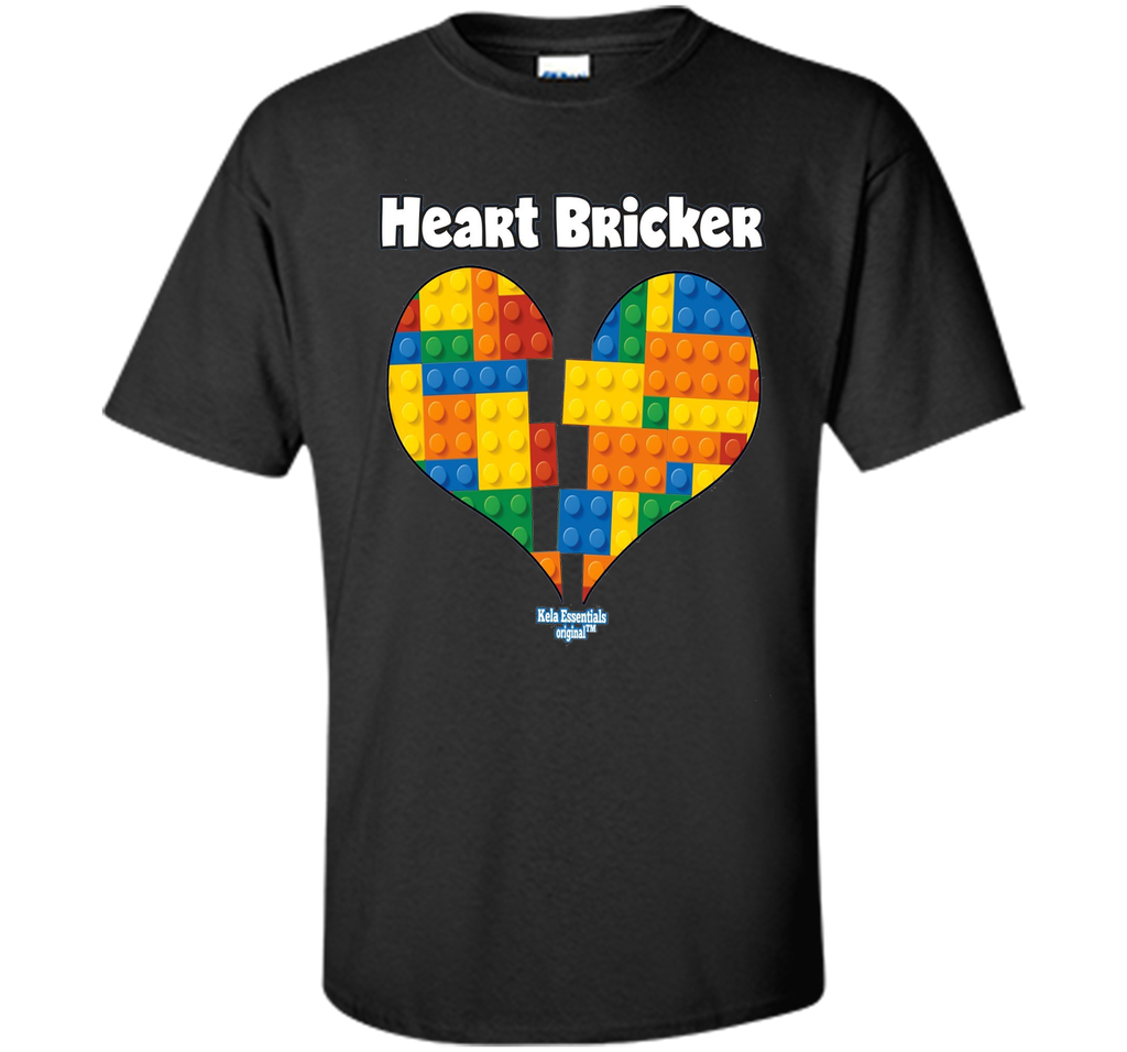 Valentines Shirt For Boys Heart Bricker (TM) Blocks Brick