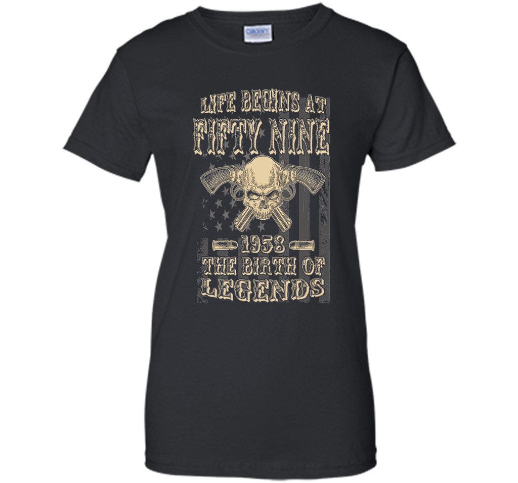 Life Begins At Fifty Nine 1958 The Birth Of Legends cool shirt