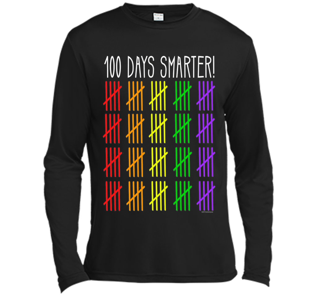 100 Days Smarter Counting Hash Marks Days of School T-Shirt