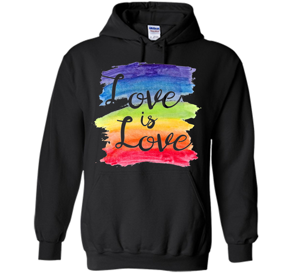 Love, Is Love Rainbow T-shirt, Gay Lesbian Pride Watercolors