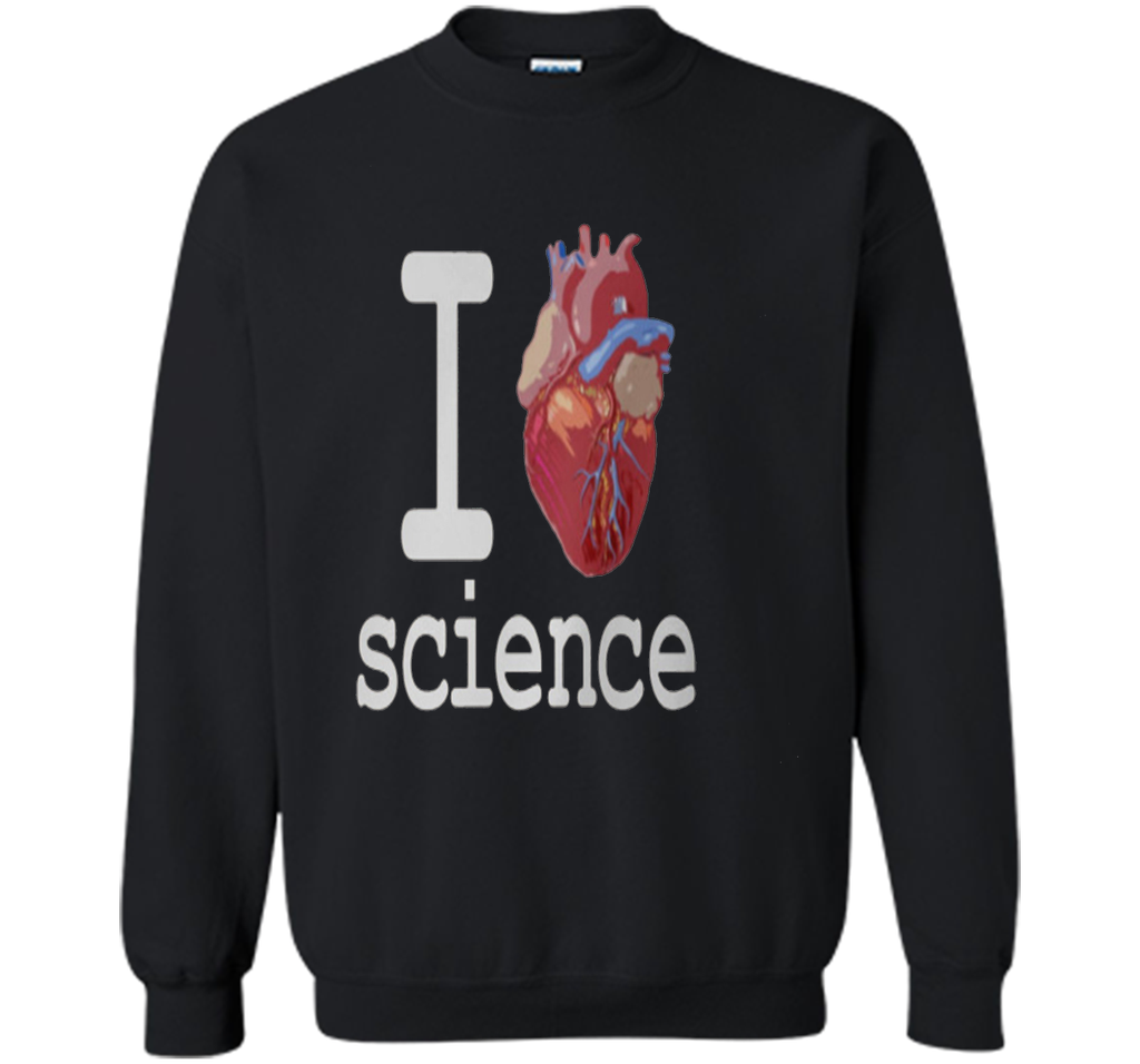I Love Heart Science T Shirt - Biology Tee Tshirt Teacher