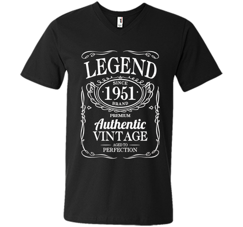 65th Birthday Gift T-Shirt Legend Since 1951 Premium Vintage