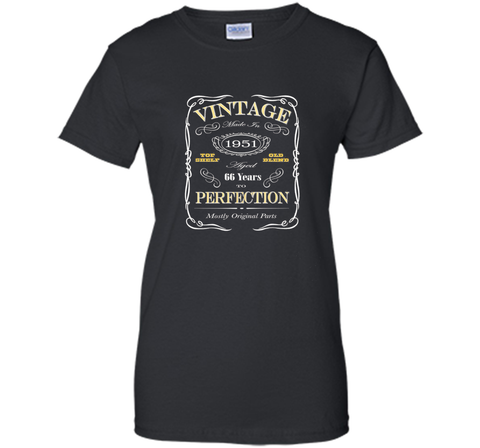 66th Birthday Gift T-Shirt - Born In 1951 Vintage Style