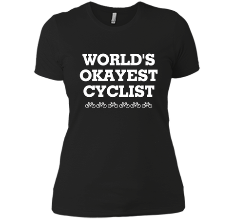 WORLD'S OKAYEST CYCLIST T SHIRT