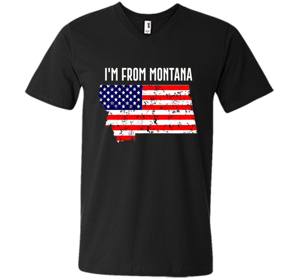 Proud of Montana -US flag Independence day Tshirt