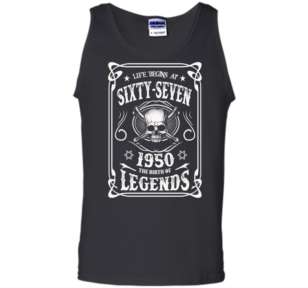 Life begins at 67 - 1950 - the birth of legends (v.2017) t-shirt