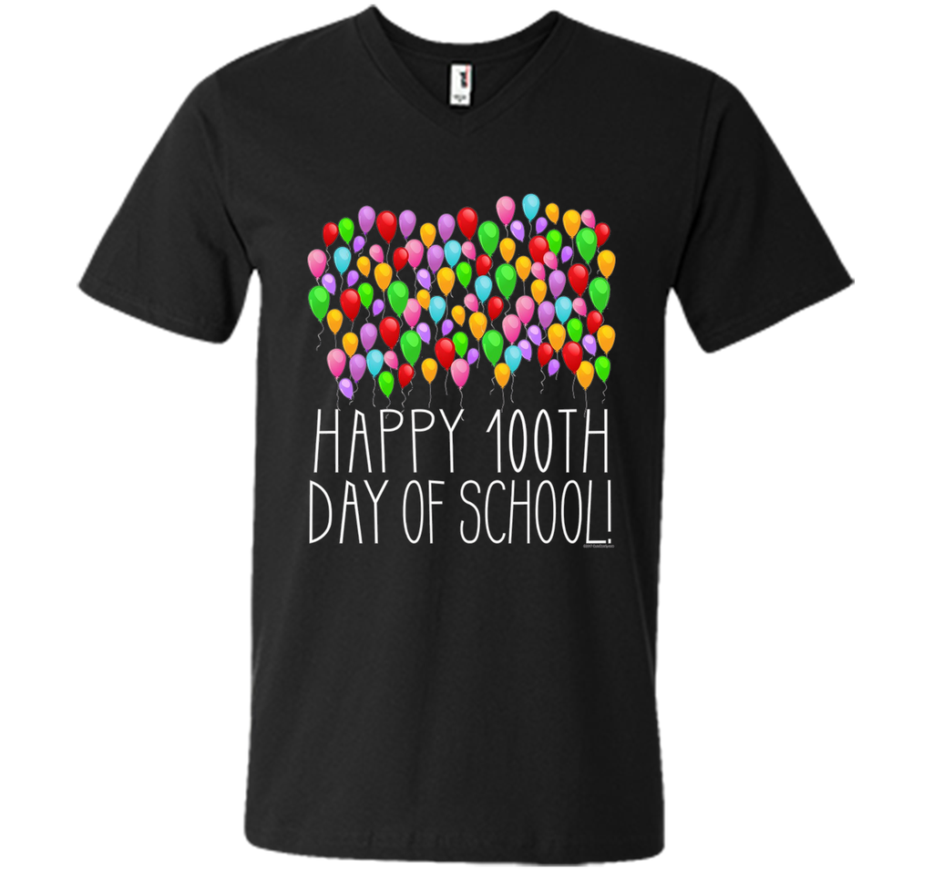 Count them 100 Balloons 100th Day of School Teacher T-Shirt