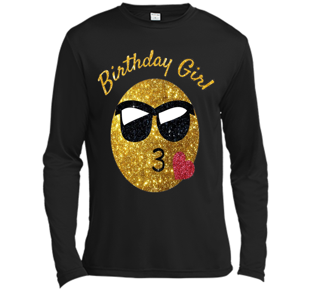 Birthday Emoji T Shirt Birthday Girl Heart Kiss Shades Emoji