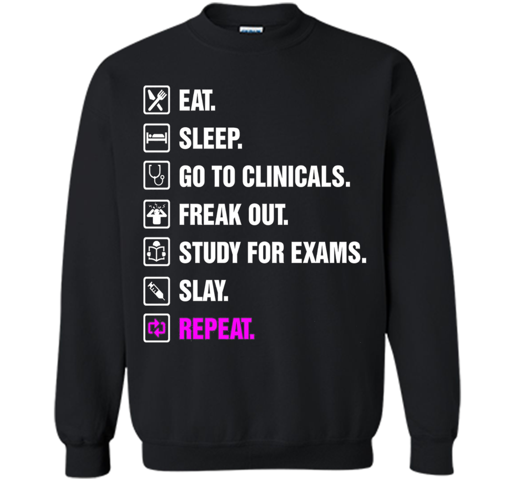 Funny Nurse Shirt Slay RN LPN Clinicals Nursing School