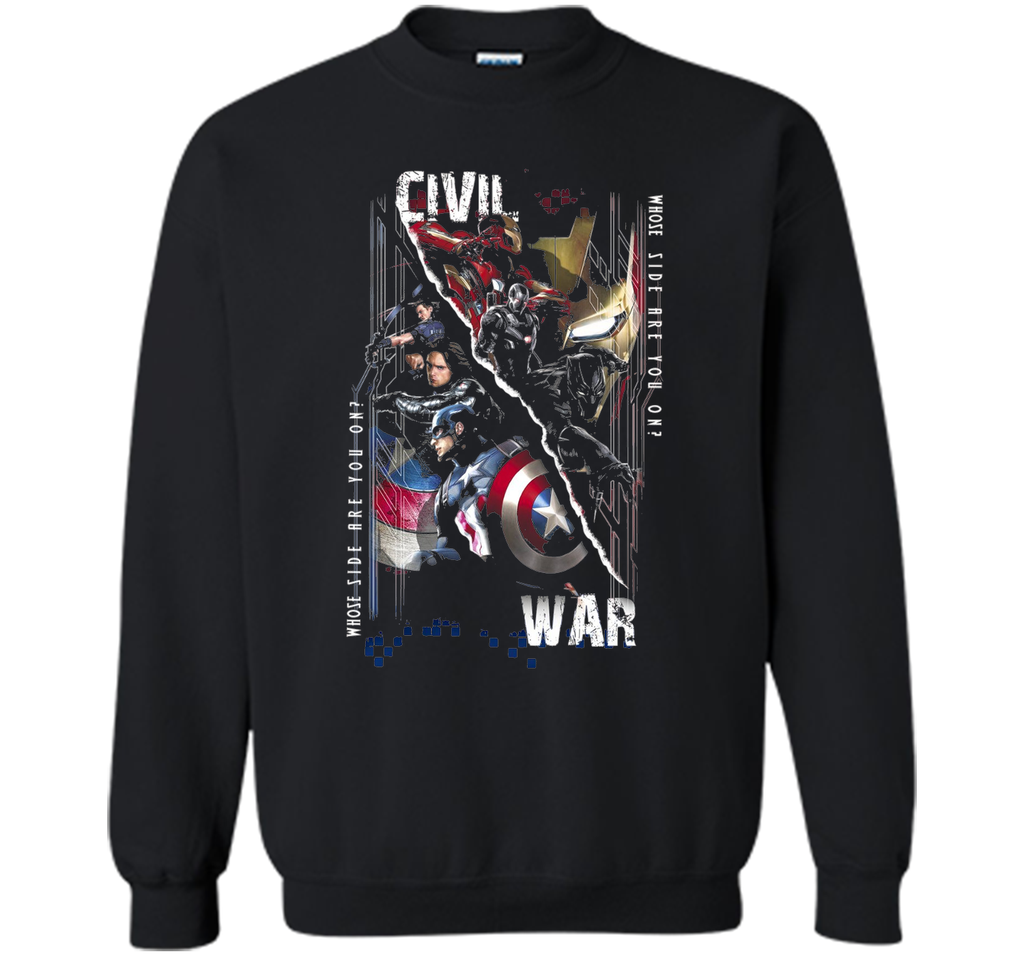 Captain America Civil War Sides Graphic T-Shirt