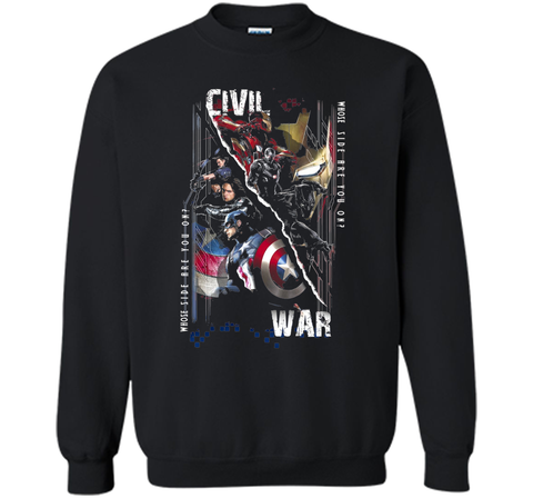 Captain America Civil War Sides Graphic T-Shirt