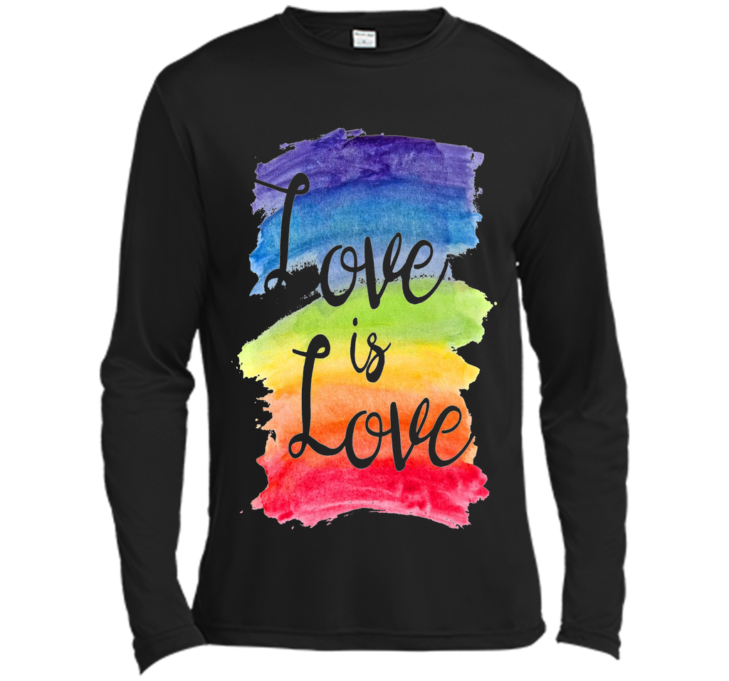 Love, Is Love Rainbow T-shirt, Gay Lesbian Pride Watercolors