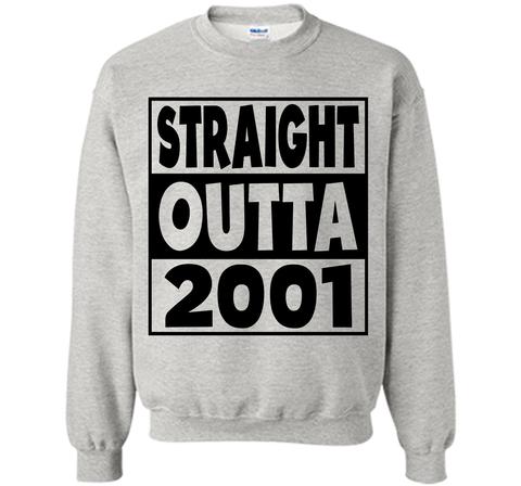16th Birthday Gift T-Shirt Straight Outta 2001 White