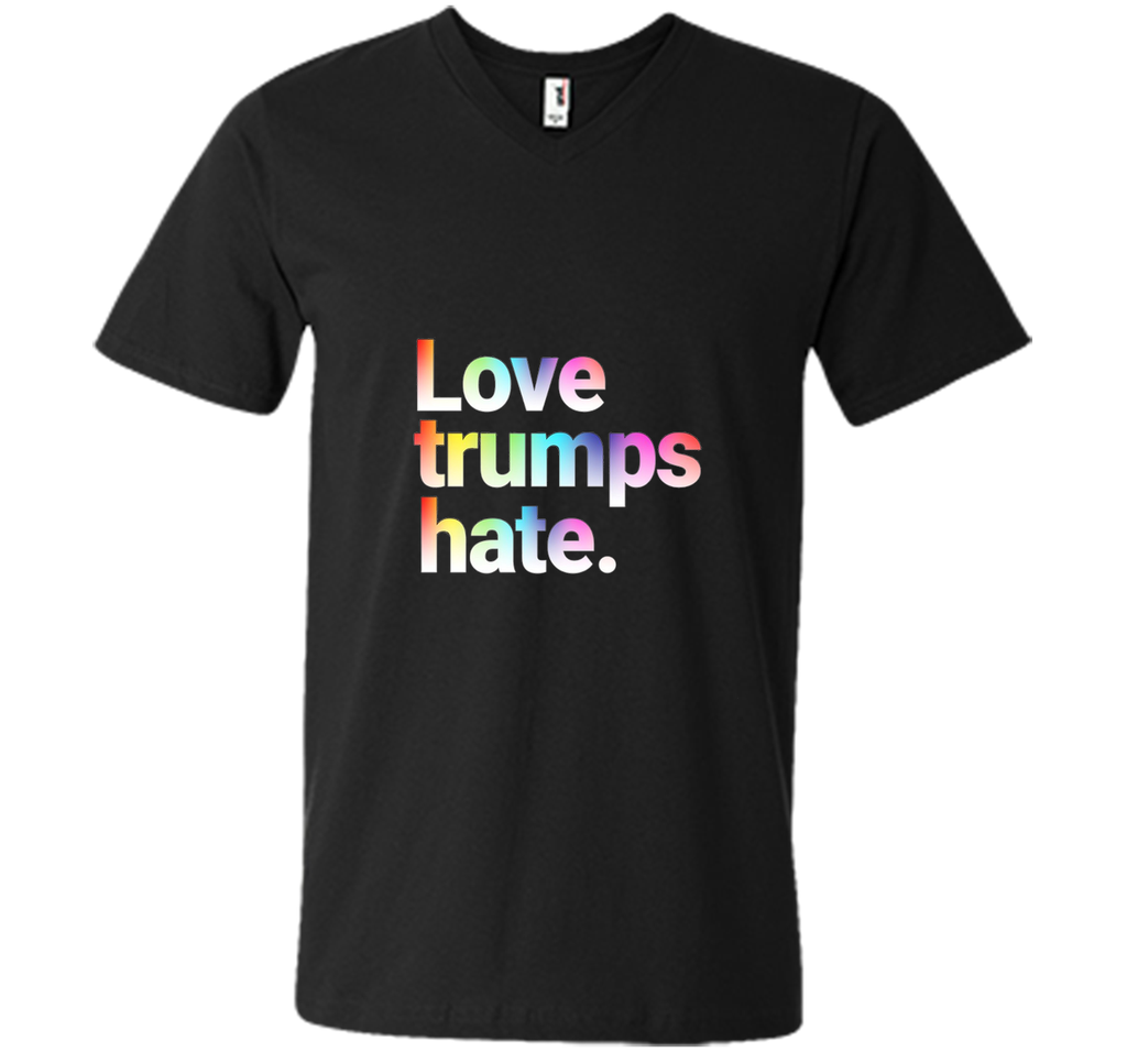 Colorful Love Trumps Hate T Shirt Anti-Trump Sanders