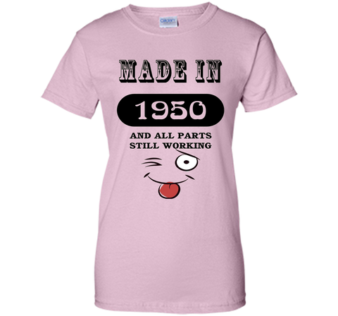 66th Birthday Gift Made in 1950 Funny Ladies Gentlemans T-Sh
