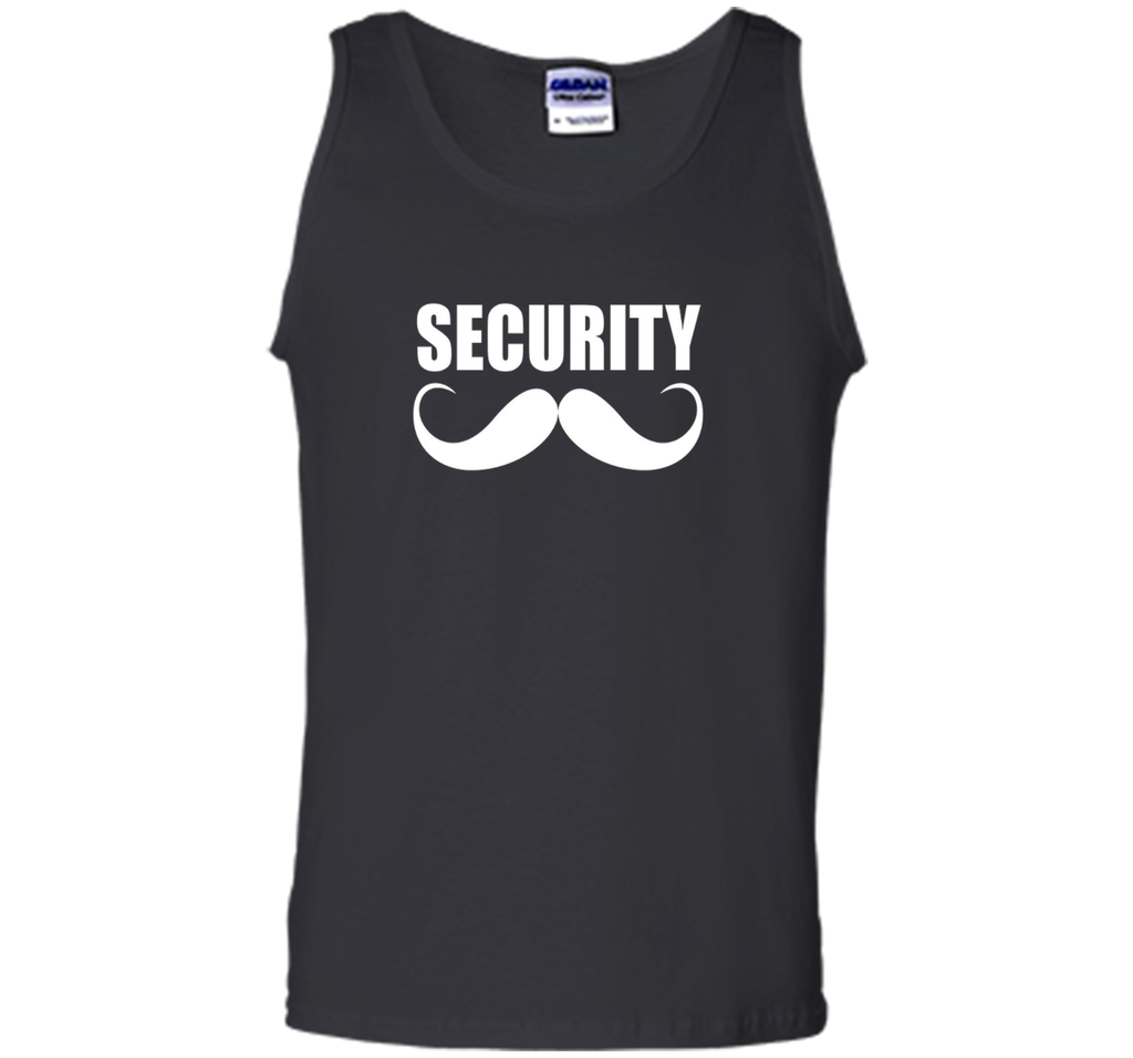Funny Security t-shirt for Men or Boys with Retro Mustache