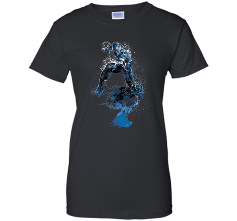 Black Panther Paint Splatter Graphic T-Shirt