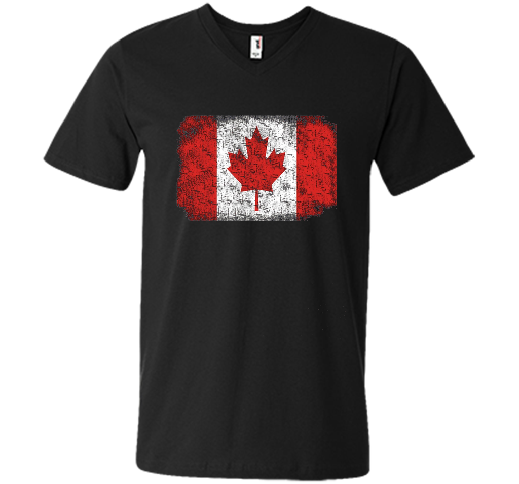 Worn Out Canada Flag T-shirt for Canada Day