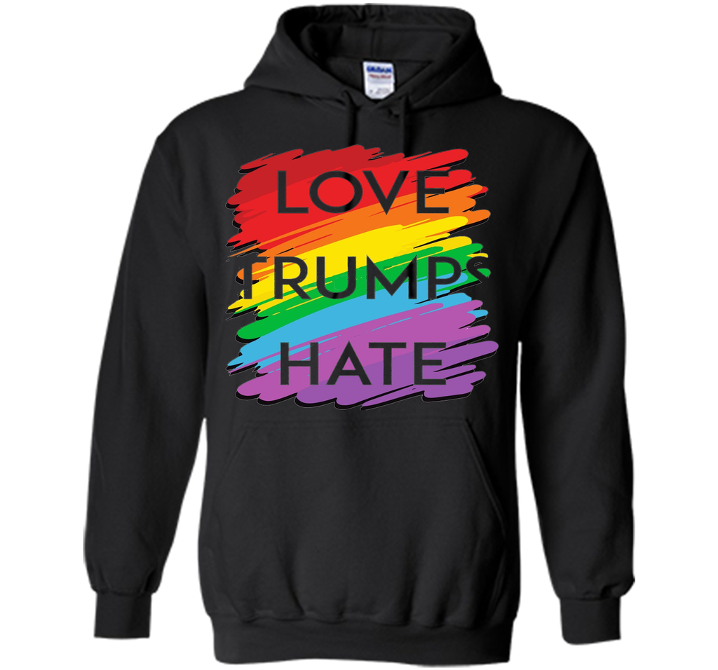 Love Trumps Hate T Shirt Rainbow