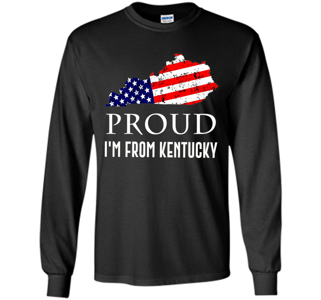 Proud of Kentucky-US flag Independence day Tshirt