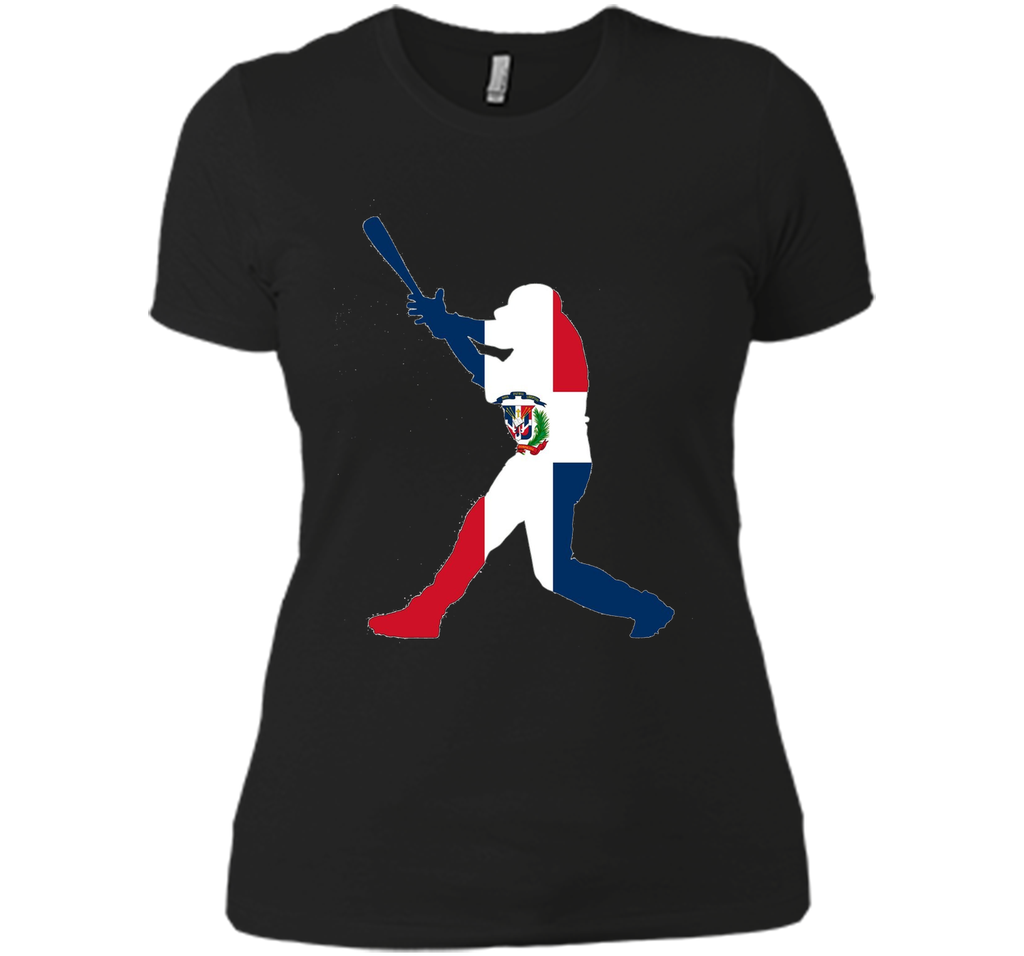 Dominican Republic Baseball Flag Shirt