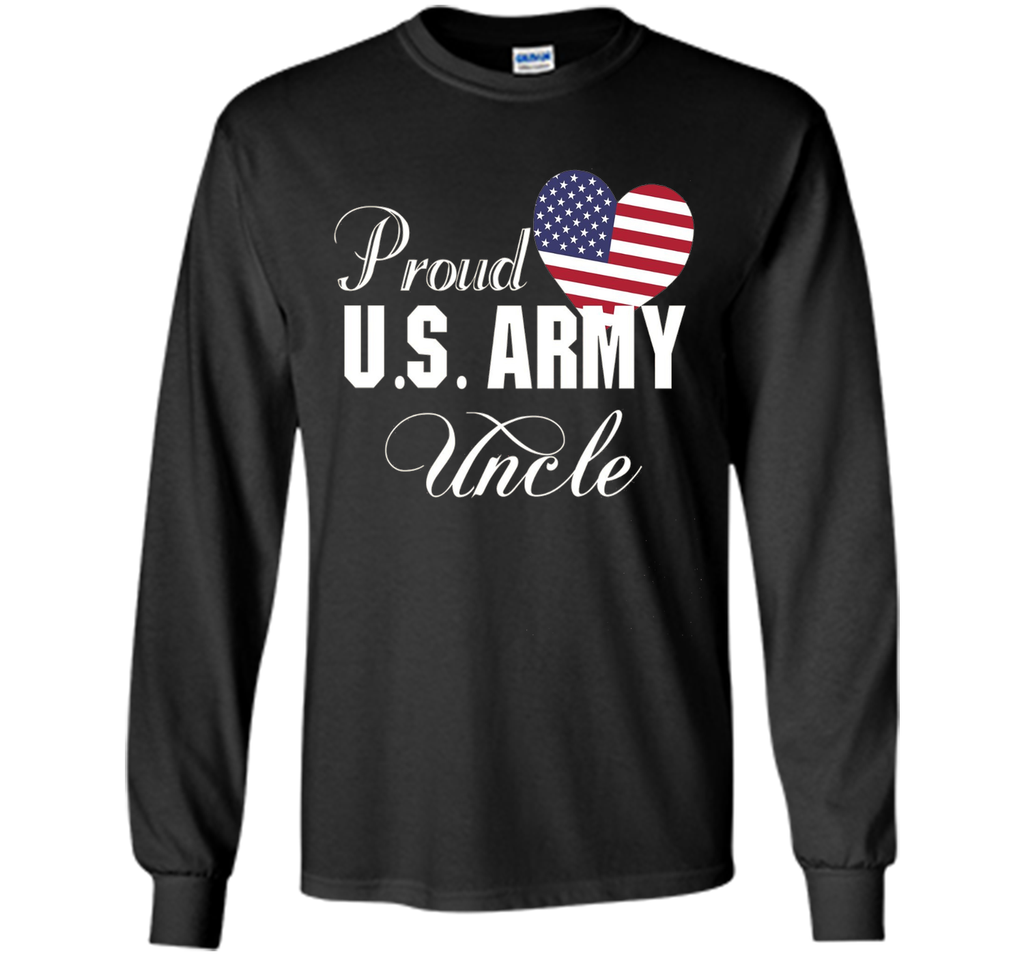 Gift for Father's Day - Proud U.S. Army Uncle Heart T-shirt