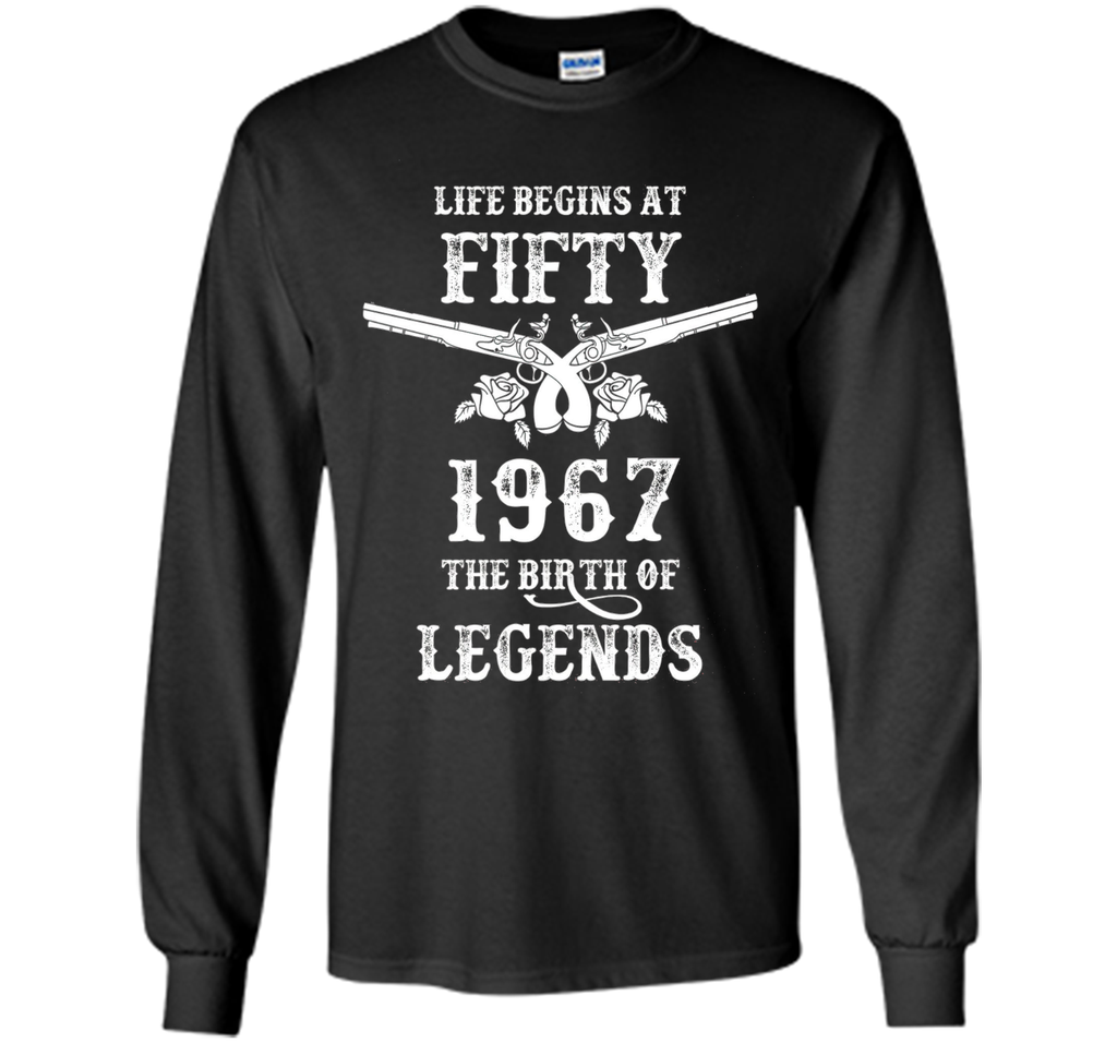 Vintage Life Begins At Fifty T-Shirt 50th Birthday Gift