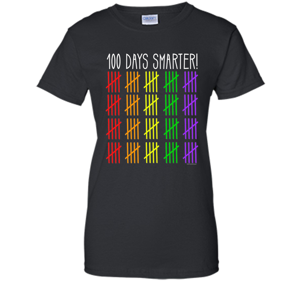 100 Days Smarter Counting Hash Marks Days of School T-Shirt