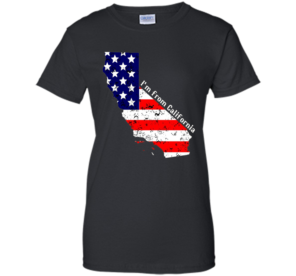 Proud of California-US flag Independence day Tshirt