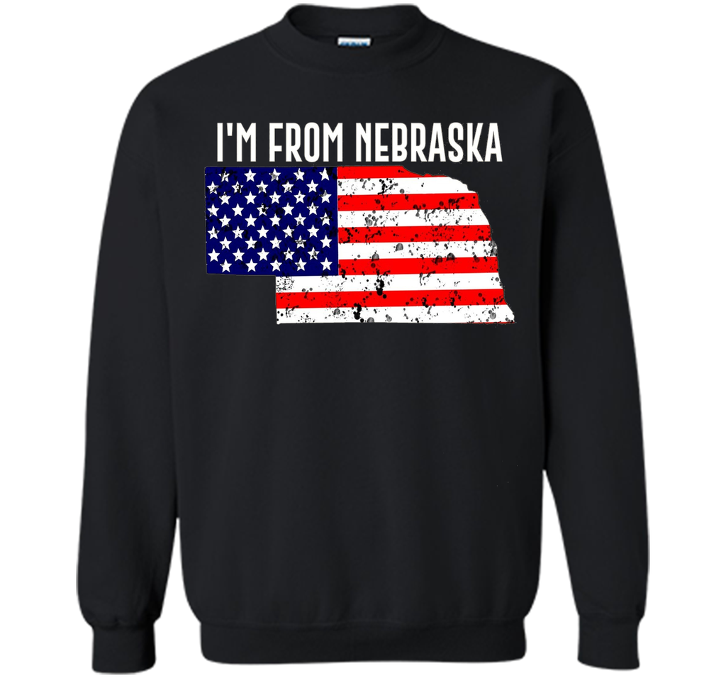 Proud of Nebraska -US flag Independence day Tshirt