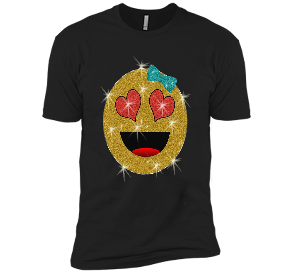 Valentine's Day Emoji Face T-Shirt for Kids and Women