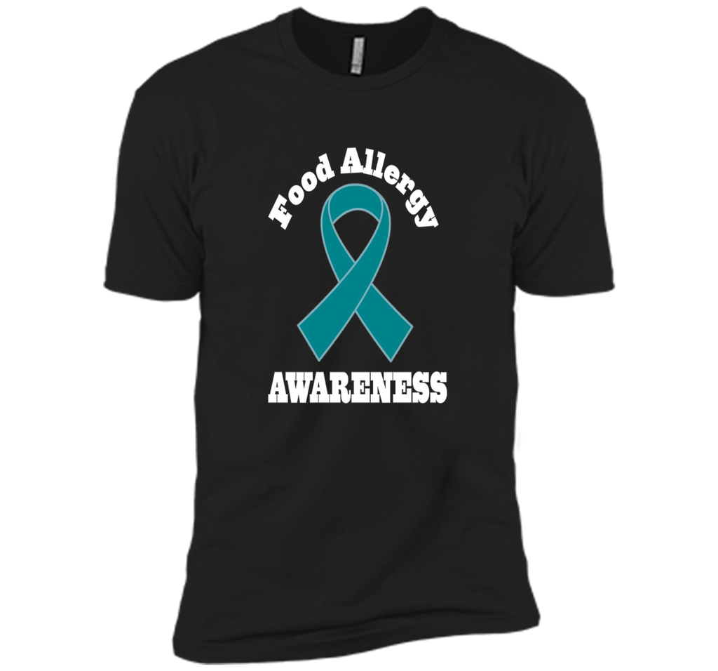 Food Allergy Awareness Teal Ribbon T-shirt