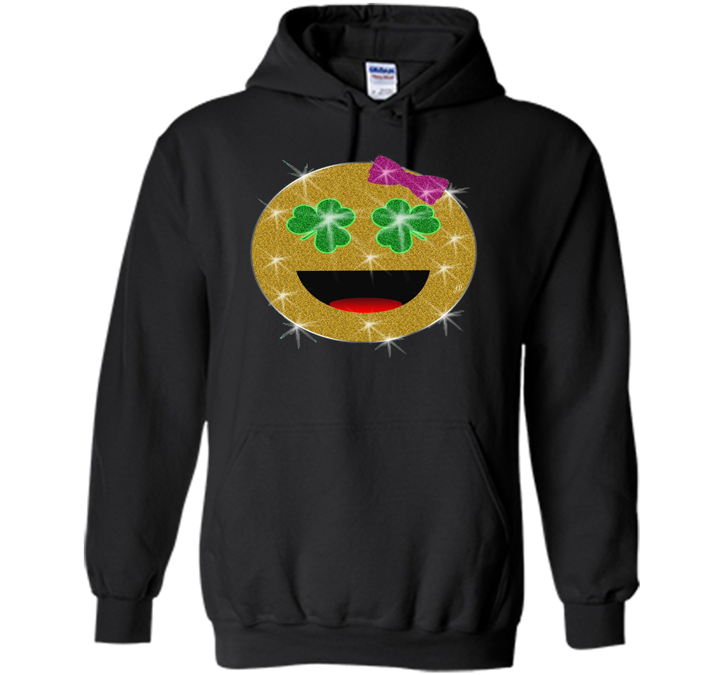 St. Patrick's Day Emoji T-Shirt for Girls and Women