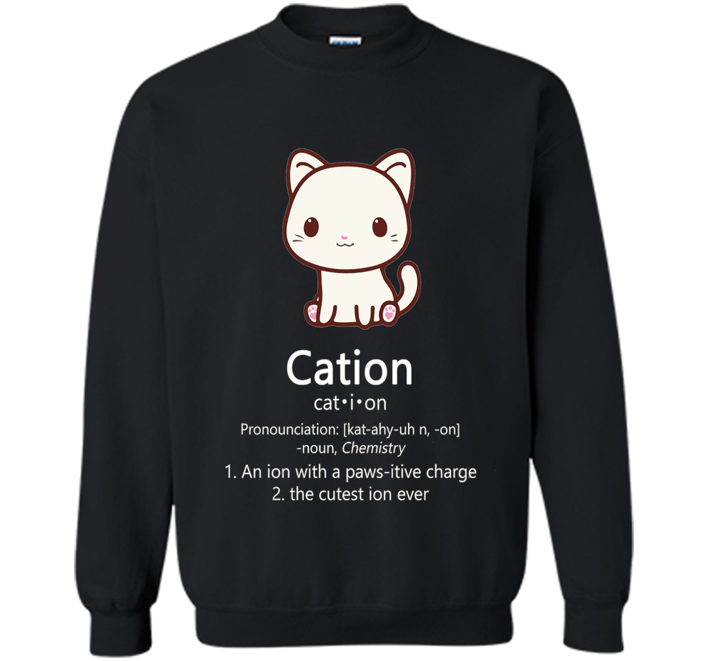 Cute Science Cat T-Shirt Kawaii Cation Chemistry Pawsitive
