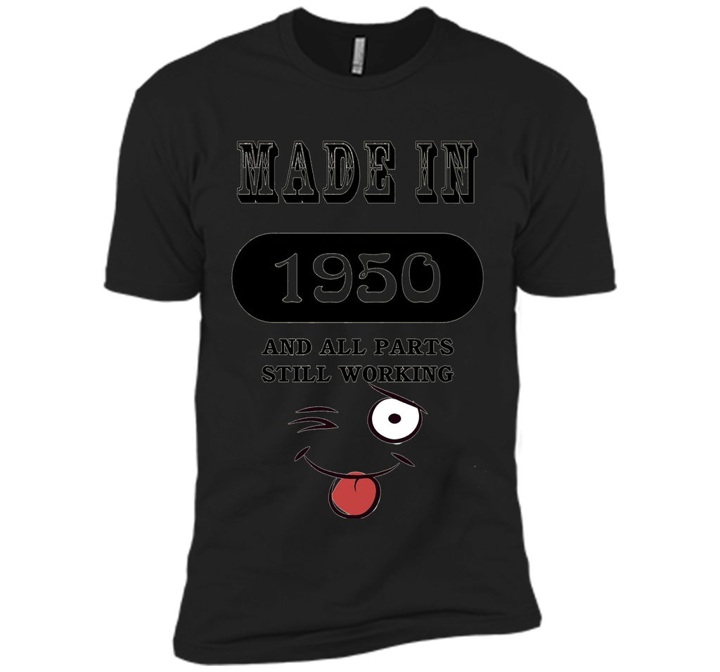 66th Birthday Gift Made in 1950 Funny Ladies Gentlemans T-Sh