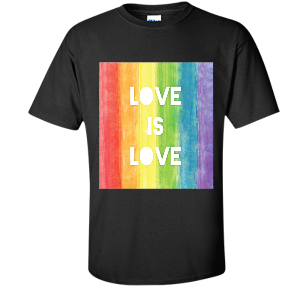 Love Is Love Gay Lesbian LGBT Pride Rainbow T-Shirt