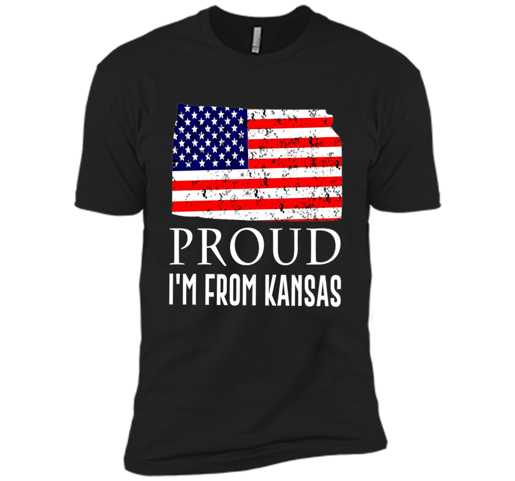 Proud of Kansas-US flag Independence day Tshirt