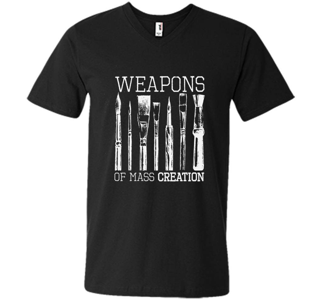 Weapons Of Mass Creation Paint Brushes Artist Painter Shirt