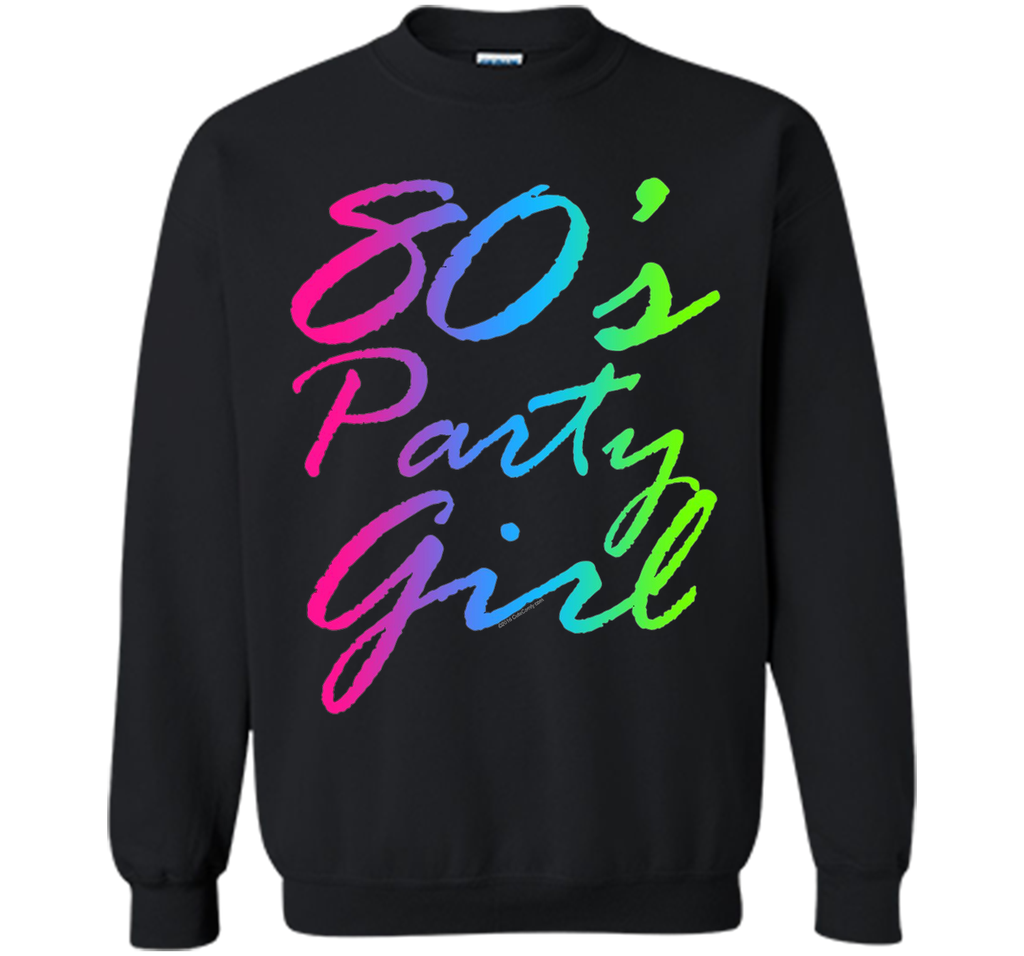 80s Party Girl Neon Retro Halloween Costume 1980s T-Shirt