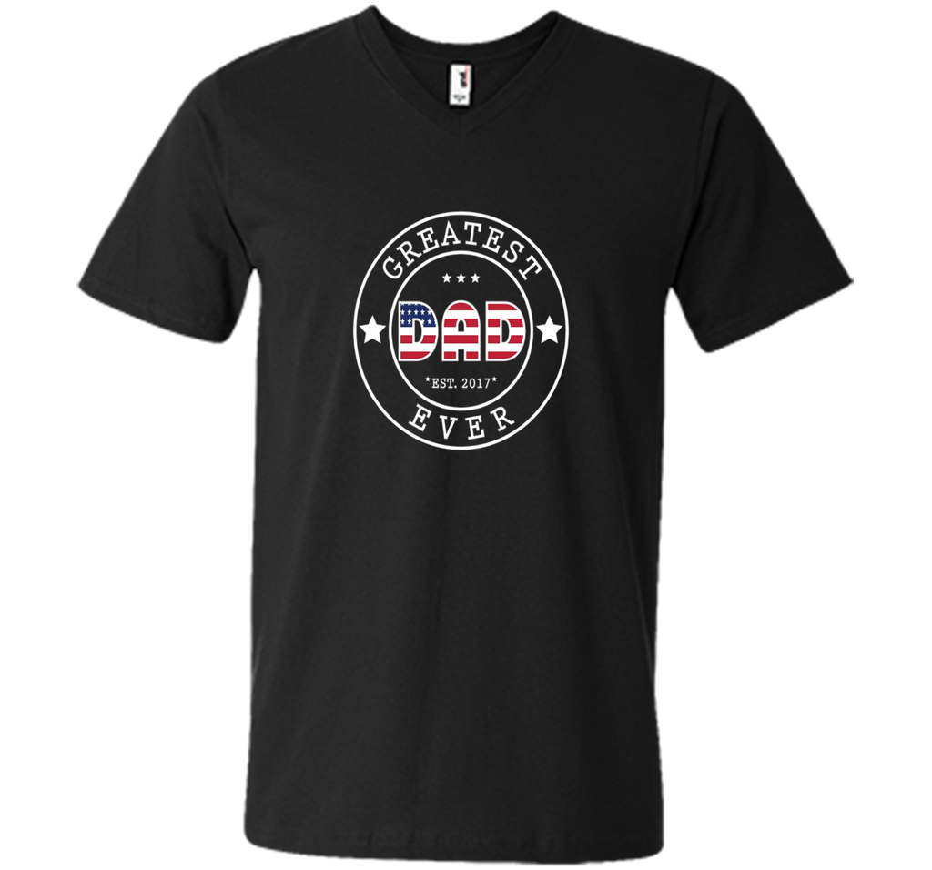 Mens GREATEST DAD EVER T-SHIRT - US THEMED [FATHERS DAY / JULY 4]